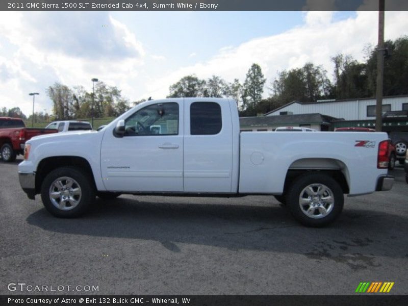 Summit White / Ebony 2011 GMC Sierra 1500 SLT Extended Cab 4x4