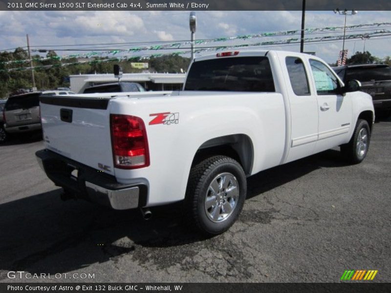 Summit White / Ebony 2011 GMC Sierra 1500 SLT Extended Cab 4x4