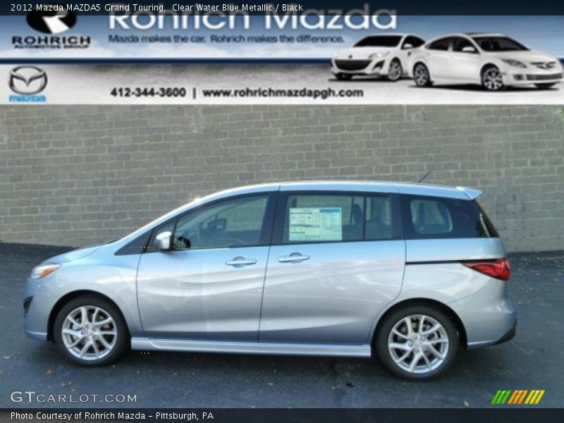 Clear Water Blue Metallic / Black 2012 Mazda MAZDA5 Grand Touring