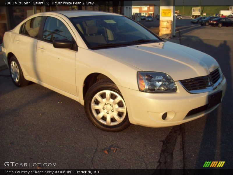 Dover White Pearl / Gray 2008 Mitsubishi Galant ES