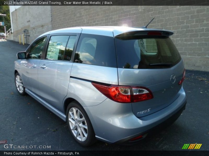 Clear Water Blue Metallic / Black 2012 Mazda MAZDA5 Grand Touring
