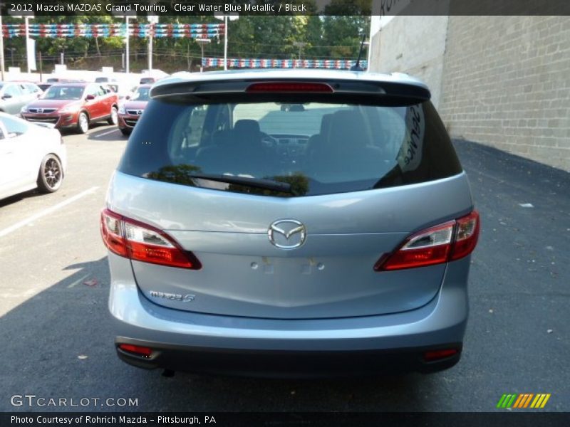 Clear Water Blue Metallic / Black 2012 Mazda MAZDA5 Grand Touring
