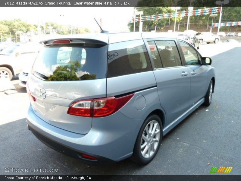 Clear Water Blue Metallic / Black 2012 Mazda MAZDA5 Grand Touring