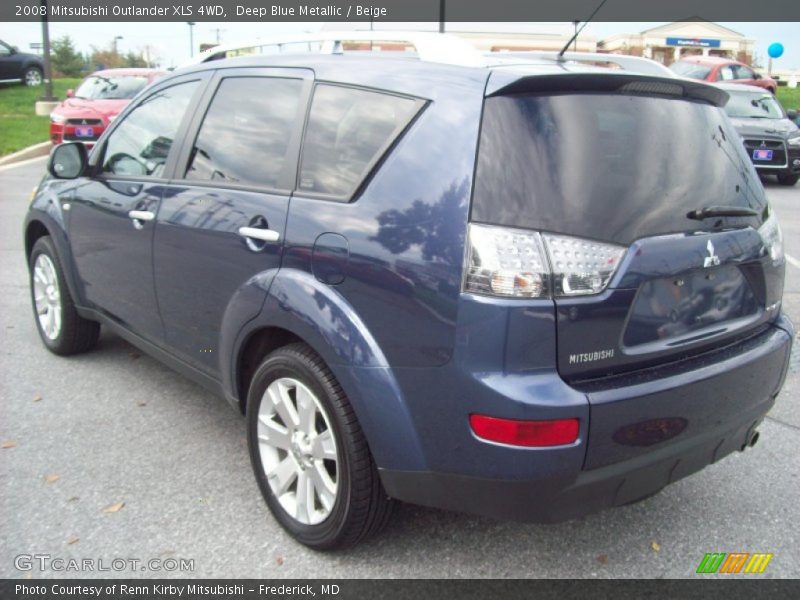 Deep Blue Metallic / Beige 2008 Mitsubishi Outlander XLS 4WD