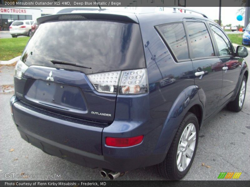 Deep Blue Metallic / Beige 2008 Mitsubishi Outlander XLS 4WD