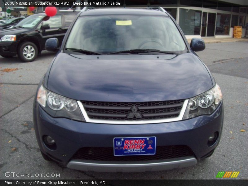 Deep Blue Metallic / Beige 2008 Mitsubishi Outlander XLS 4WD