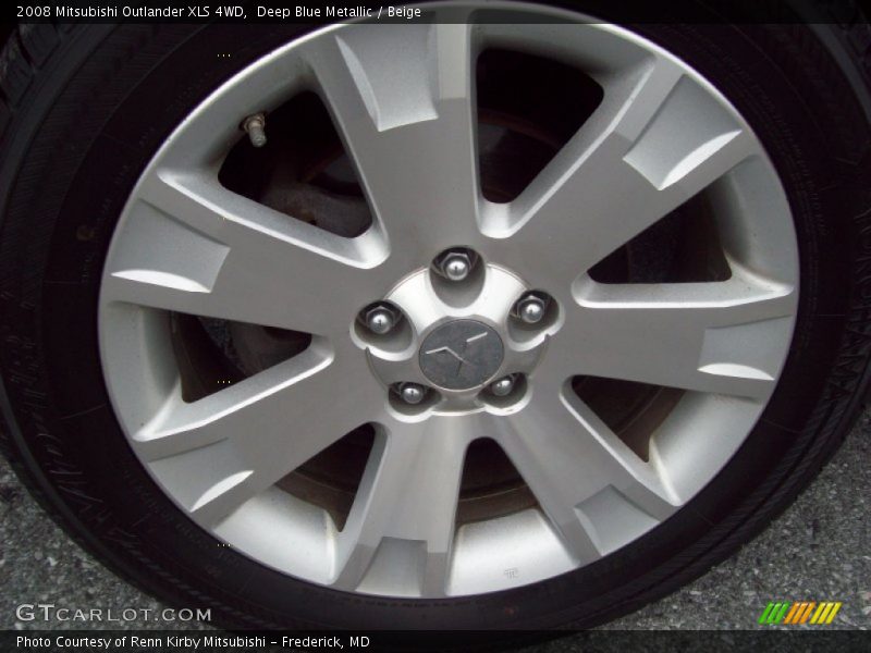 Deep Blue Metallic / Beige 2008 Mitsubishi Outlander XLS 4WD