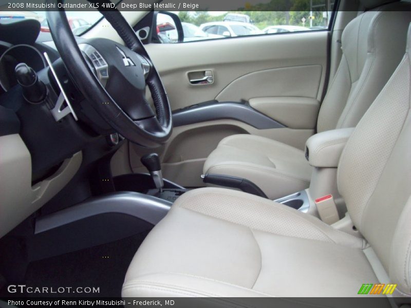  2008 Outlander XLS 4WD Beige Interior