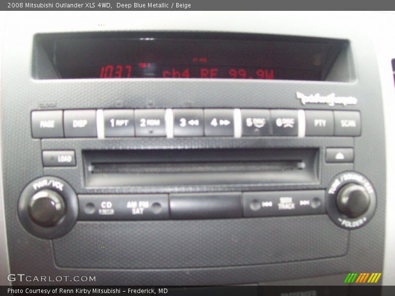 Deep Blue Metallic / Beige 2008 Mitsubishi Outlander XLS 4WD
