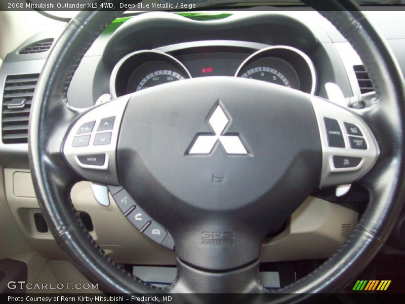 Deep Blue Metallic / Beige 2008 Mitsubishi Outlander XLS 4WD