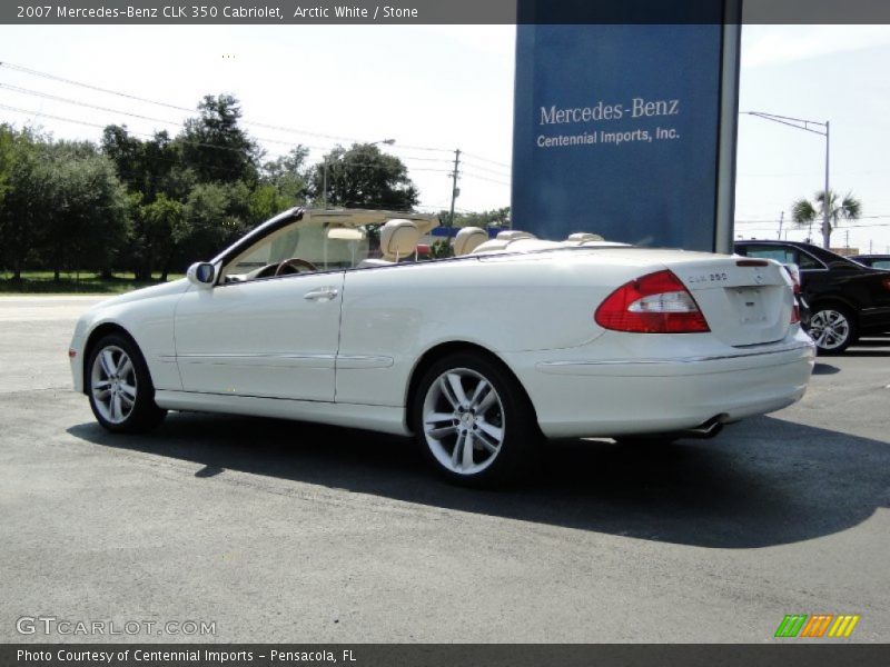 Arctic White / Stone 2007 Mercedes-Benz CLK 350 Cabriolet