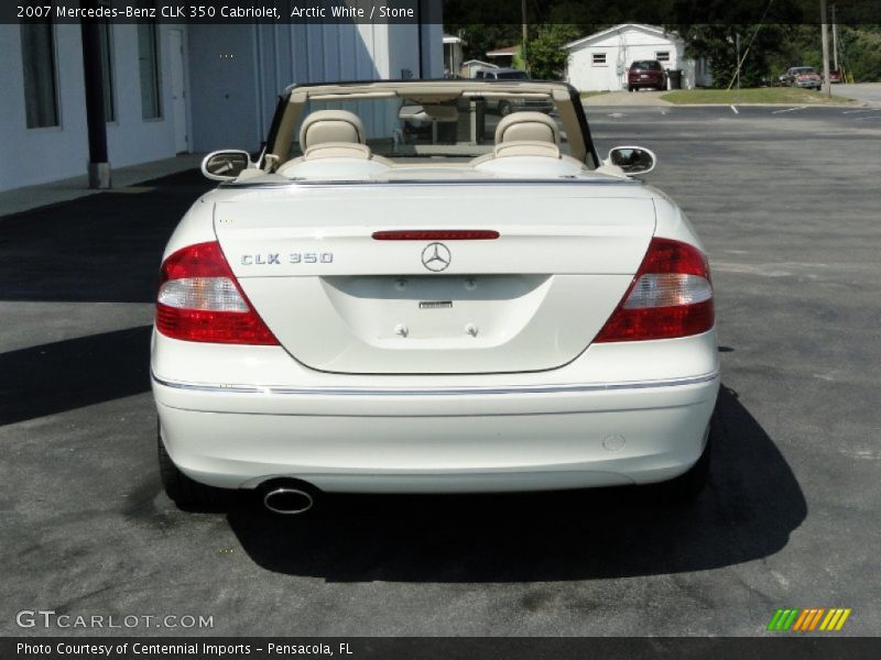 Arctic White / Stone 2007 Mercedes-Benz CLK 350 Cabriolet