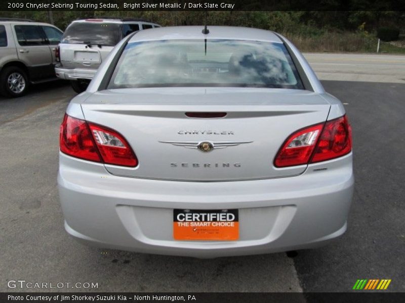 Bright Silver Metallic / Dark Slate Gray 2009 Chrysler Sebring Touring Sedan