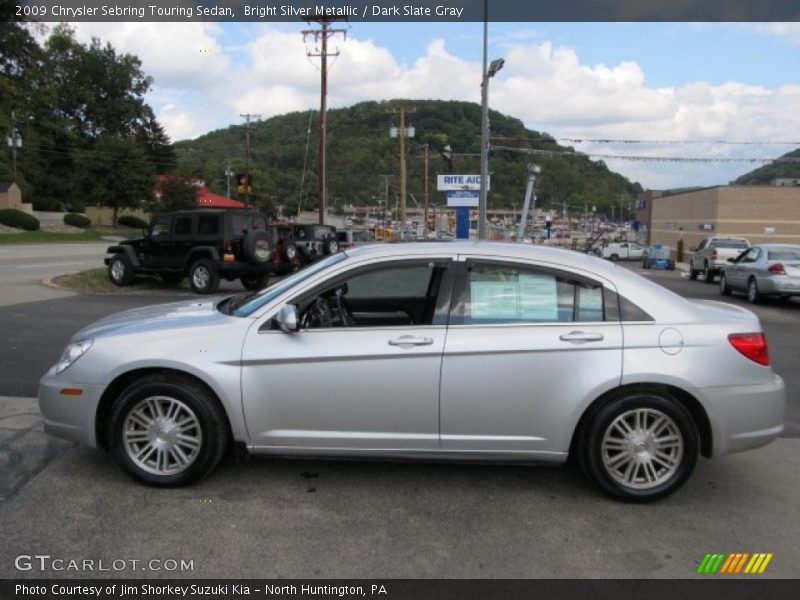 Bright Silver Metallic / Dark Slate Gray 2009 Chrysler Sebring Touring Sedan