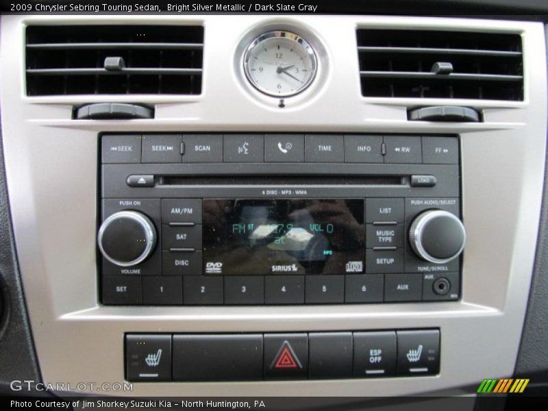 Bright Silver Metallic / Dark Slate Gray 2009 Chrysler Sebring Touring Sedan