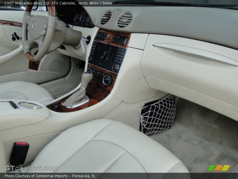 Arctic White / Stone 2007 Mercedes-Benz CLK 350 Cabriolet