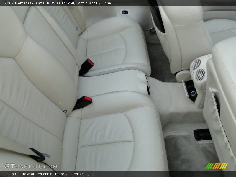 Arctic White / Stone 2007 Mercedes-Benz CLK 350 Cabriolet