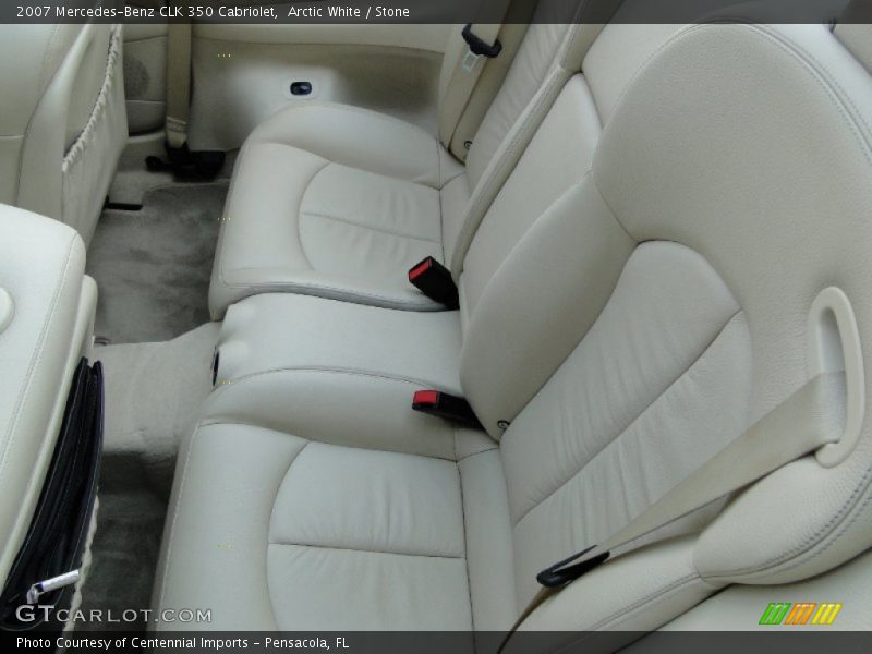 Arctic White / Stone 2007 Mercedes-Benz CLK 350 Cabriolet