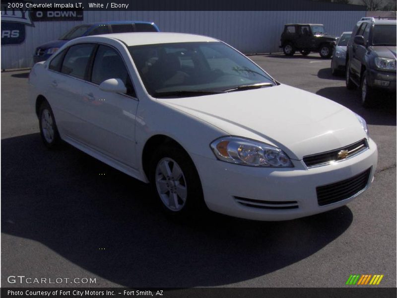 White / Ebony 2009 Chevrolet Impala LT