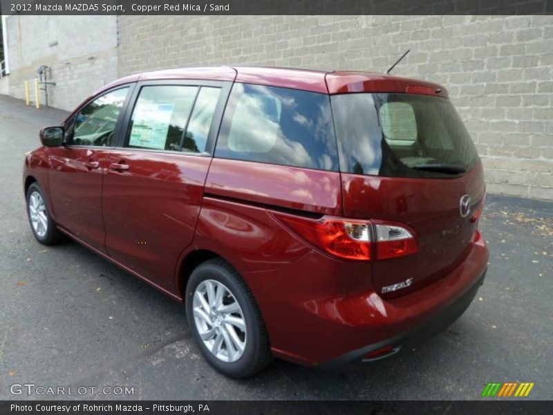 Copper Red Mica / Sand 2012 Mazda MAZDA5 Sport