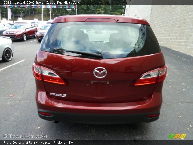 Copper Red Mica / Sand 2012 Mazda MAZDA5 Sport