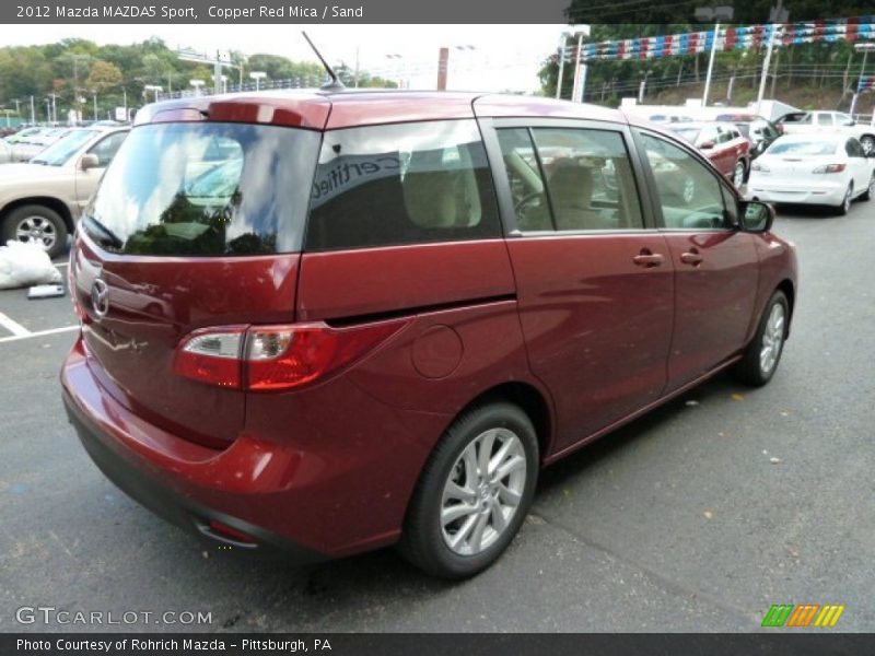 Copper Red Mica / Sand 2012 Mazda MAZDA5 Sport