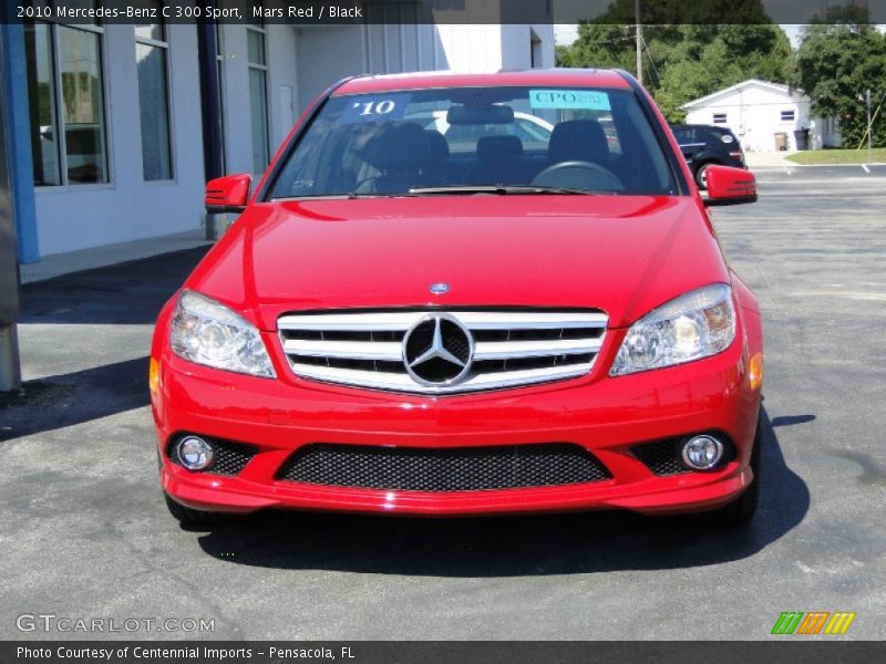 Mars Red / Black 2010 Mercedes-Benz C 300 Sport