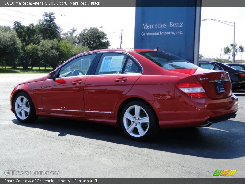 Mars Red / Black 2010 Mercedes-Benz C 300 Sport