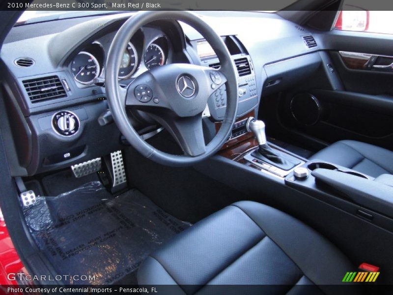 Mars Red / Black 2010 Mercedes-Benz C 300 Sport
