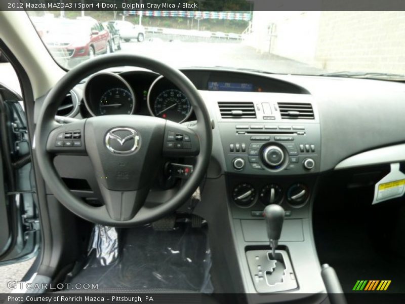 Dolphin Gray Mica / Black 2012 Mazda MAZDA3 i Sport 4 Door