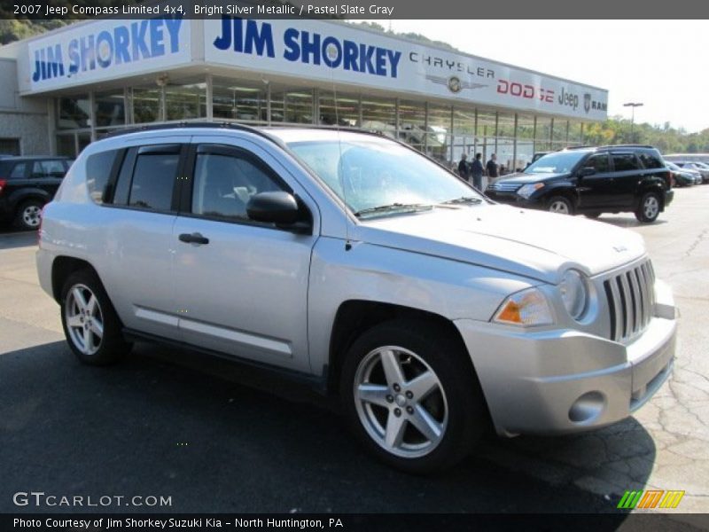 Bright Silver Metallic / Pastel Slate Gray 2007 Jeep Compass Limited 4x4