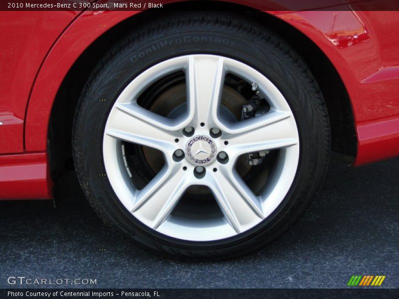 Mars Red / Black 2010 Mercedes-Benz C 300 Sport