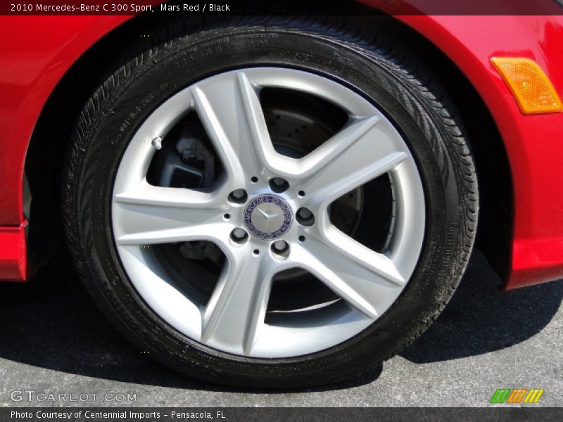 Mars Red / Black 2010 Mercedes-Benz C 300 Sport