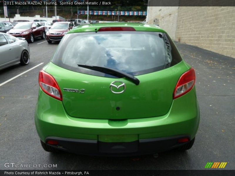 Spirited Green Metallic / Black 2011 Mazda MAZDA2 Touring