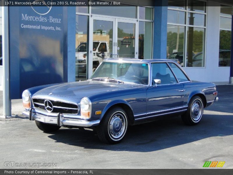 Blue Metallic / Blue 1971 Mercedes-Benz SL Class 280 SL Roadster