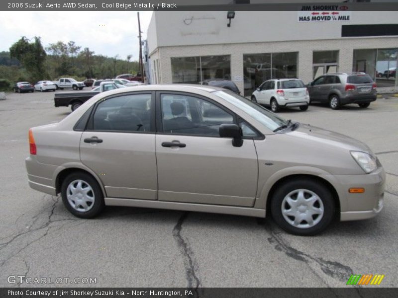 Cool Beige Metallic / Black 2006 Suzuki Aerio AWD Sedan