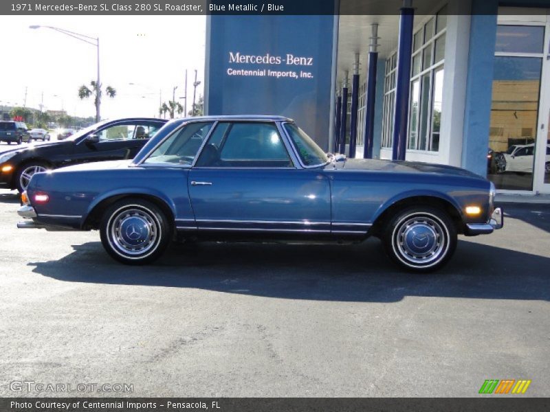 Blue Metallic / Blue 1971 Mercedes-Benz SL Class 280 SL Roadster