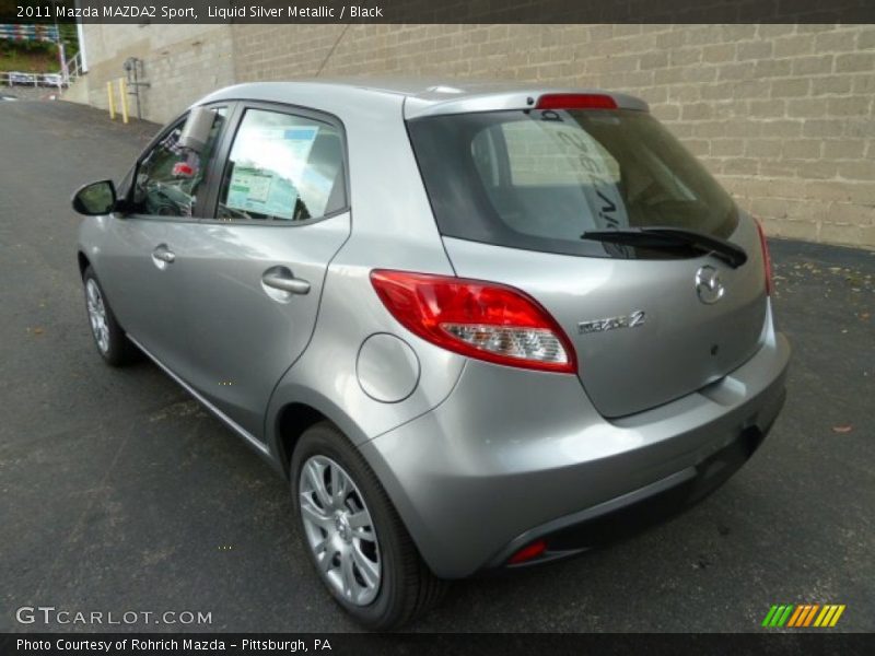 Liquid Silver Metallic / Black 2011 Mazda MAZDA2 Sport