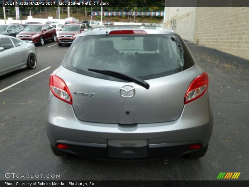 Liquid Silver Metallic / Black 2011 Mazda MAZDA2 Sport