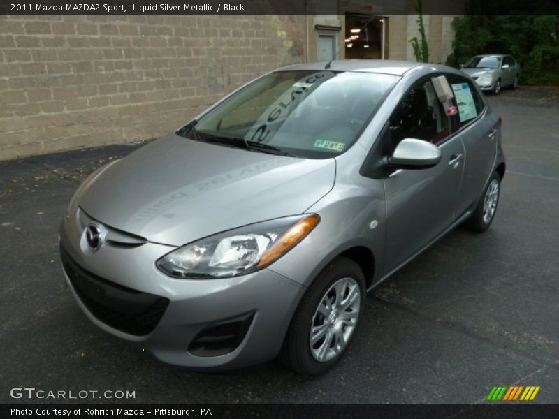Liquid Silver Metallic / Black 2011 Mazda MAZDA2 Sport