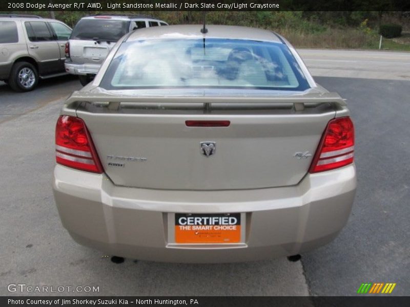 Light Sandstone Metallic / Dark Slate Gray/Light Graystone 2008 Dodge Avenger R/T AWD