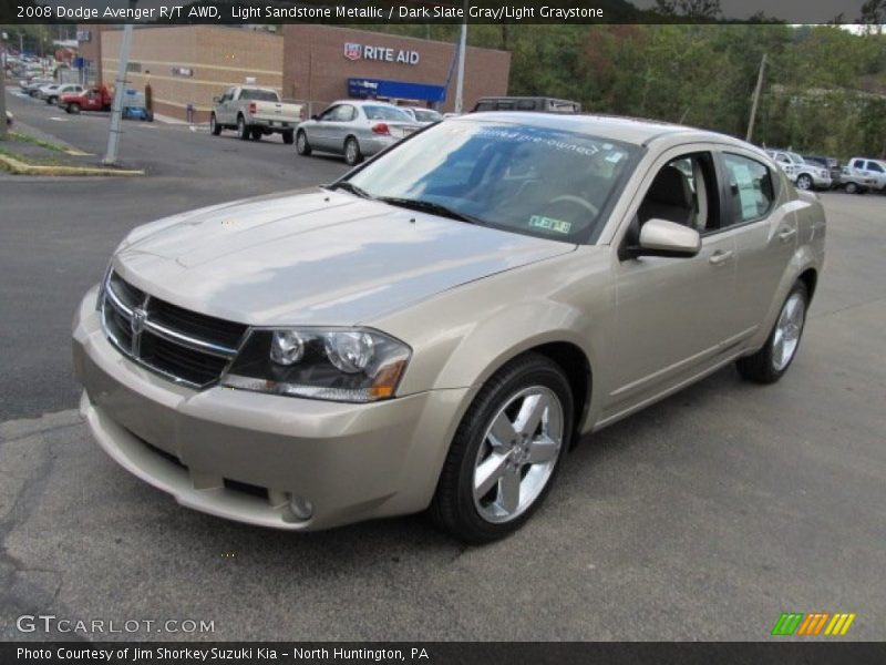 Light Sandstone Metallic / Dark Slate Gray/Light Graystone 2008 Dodge Avenger R/T AWD