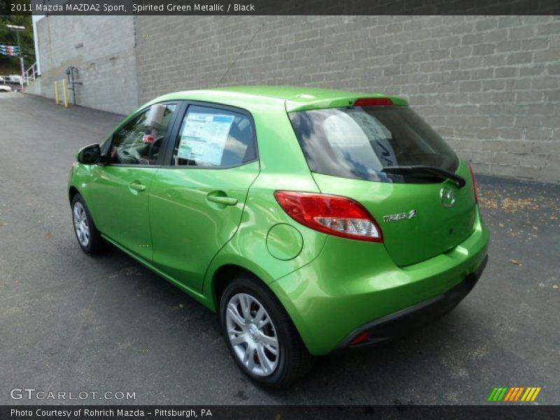 Spirited Green Metallic / Black 2011 Mazda MAZDA2 Sport