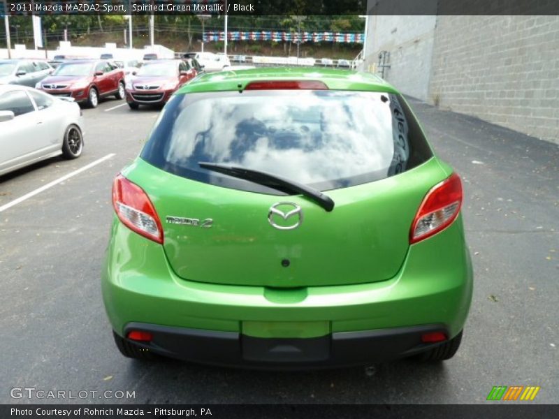 Spirited Green Metallic / Black 2011 Mazda MAZDA2 Sport
