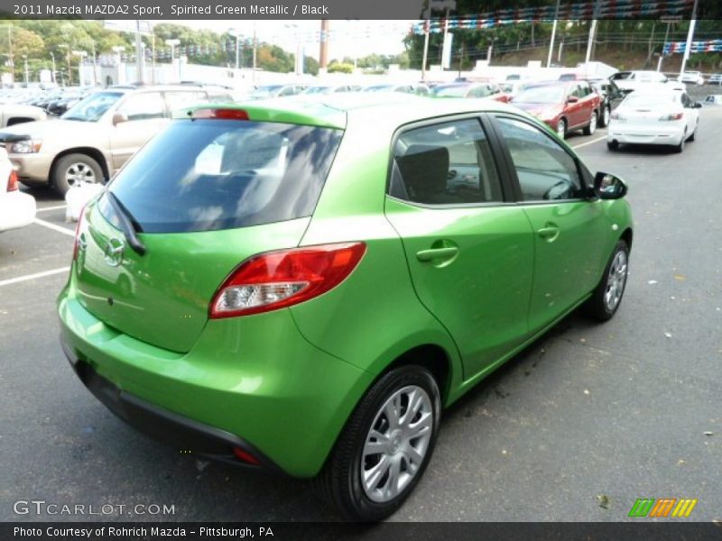 Spirited Green Metallic / Black 2011 Mazda MAZDA2 Sport