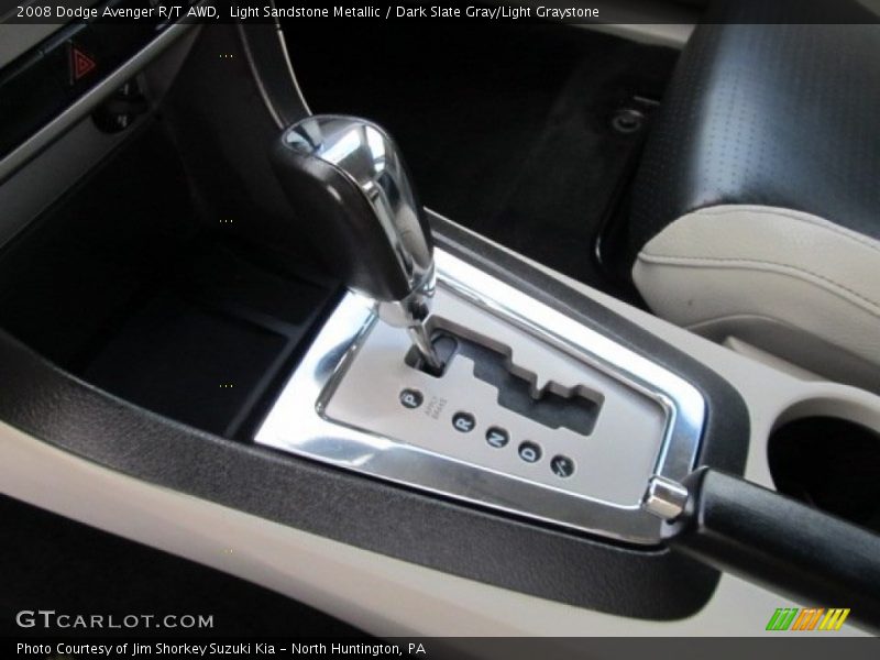 Light Sandstone Metallic / Dark Slate Gray/Light Graystone 2008 Dodge Avenger R/T AWD