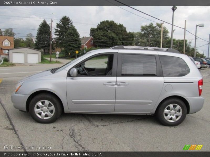 Silver / Gray 2007 Kia Sedona LX