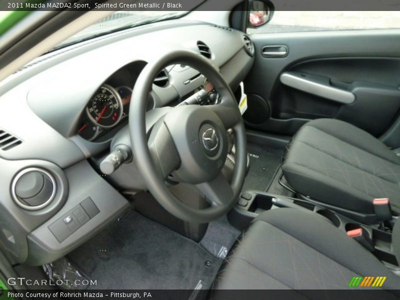 Spirited Green Metallic / Black 2011 Mazda MAZDA2 Sport