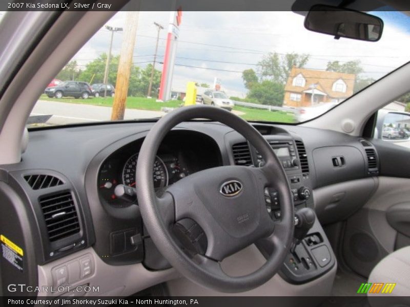 Silver / Gray 2007 Kia Sedona LX