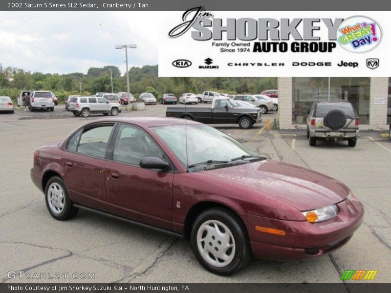 Cranberry / Tan 2002 Saturn S Series SL2 Sedan